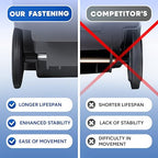 50 Gallon Trash Can, Gray Outdoor Garbage Can, Large Outside Trash Bin, Rolling Commercial Container, Outdoor Trash Can with Lid and Wheels for Back of House, Office, Warehouse, Garage