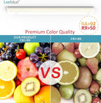 LED Under Cabinet Lighting Hardwired or Plug in, 32 Inch 16W, Dimmable 5 Color 2700K/3000K/3500K/4000K/5000K, Linkable Eyes Care Design Counter Lights for Kitchen, Sink, ETL Listed, White