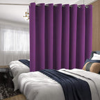 BGment Extra Wide Room Divider Curtain 96 Inch Length for Living Room, Room Darkening Curtain for Patio Sliding Door, Privacy Noise Reducing Blackout Drape for Bedroom, Purple, 1 Panel, 120 Wide