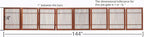 Urnporium Freestanding Pet Gate Folding Wooden Fence for Indoor & Outdoor Use, Durable Acacia Hardwood (Brown Pet Gate, 8 Panel 24" Tall)