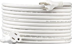 Amazon Basics Extension Cord, 20 Ft, 3 Prong Outlet Extender, Indoor Extension Cord, 13 Amps, 125V, White