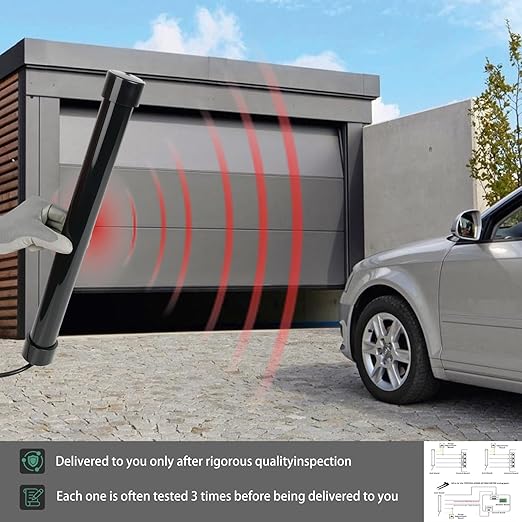 Driveway Gate Exit Wand Sensor with 50 ft Cable, Vehicle Sensor for Automatic Gate Opener, Car Detector Compatible with Mighty Mule, Ghost Controls and LiftMaster Vehicle Door