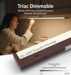 LED Under Cabinet Lighting Hardwired or Plug in, 32 Inch 16W, Dimmable 5 Color 2700K/3000K/3500K/4000K/5000K, Linkable Eyes Care Design Counter Lights for Kitchen, Sink, ETL Listed, Bronze