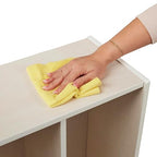 ECR4Kids Streamline 3-Section Toddler Coat Locker with Bench, Kids Furniture, White Wash