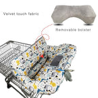 Shopping Cart Cover for Baby/Toddler, Cozy High Chair Cover, with Removable seat positioner, Dinosaur