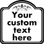 Custom Sign, Custom Indoor/Outdoor Decorative Sign，Aluminum Weatherproof Metal Sign Multiple Sizes, Customize for Office, Business, Workplace, office, Home, Delivery Signs