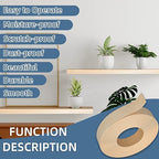 Birch Wood Veneer, 8 inch x 25ft Wood Edge Banding Pre-glued Flexible, Veneer Tape Banding for Cabinet Repair Furniture Restoration