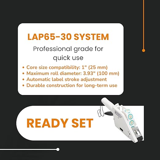 START International - LAP65-30 - Label Dispenser - Manual Label Applicator - Handheld Die Cut Small Labels Tool - 0.75-1.20 Inch - Narrow Width