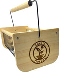 Personalzied Harvest Garden Basket, Handmade Solid Wood Construction with Rotatable Handle, Wire Mesh Design, 16x9x7 Inches, Multi-Purpose Vegetable and Fruit Harvesting Hod Custom Name