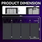 Portable DJ Booth Table,Foldable DJ Table Stand with White & Black Scrim,Adjustable D J Facade Station Triangle Plate Metal Frame with Cable Hole for Private Events, Clubs, Bars