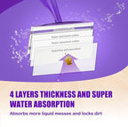 60 Count Wet Jet Pads Compatible with Swiffer Wet Jet Spray Mop, Wet Jet Pads Refill for All Purpose Multi-Surface Hardwood Floor Cleaning, 4 Layers Thickened and Super Absorbentl.