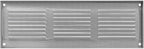 Repa Market 12x4 Inch Air Vent Cover/Gray Galvanized Steel Louvered Grill Cover with Mesh Screen/Wall or Ceiling Vent/Durable Flush Mount HVAC Register for Indoor and Outdoor Ventilation