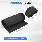 uxcell Hook and Loop Cable Management Sleeve, 3.3ft x 2 Inch Flexible Cable Wrap Cover Wire Hider, Cord Organizer and Cable Protector for Desk TV Computer, Black