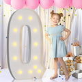 imprsv 4FT Marquee Light Up Letter Q for Balloons - Birthday, Wedding, Engagement Party Decor - Large Mosaic Letter for Party Decoration Arch Kit