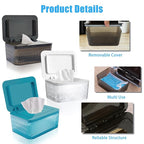 Wet Baby Wipes Dispenser - Large Capacity Wipe Holder Seal-Designed Dust-Proof Wet Wipes Container Keep Diaper Wipes Fresh