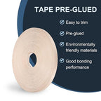 PATIKIL Maple Edge Banding, 3/4 Inch x 250 ft Wood Veneer Tape Pre-glued Flexible Plywood Edge Banding with Hot Melt Adhesive for Furniture Restoration