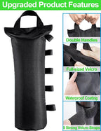 120LBS Extra Large Heavy Duty Canopy Weights Sand Bags for Ez Pop Up Canopy Tent Gazebo Outdoor Instant Sun Shelter Patio Umbrella, Upgraded 5 Full-Sized Magic Stick and 2 Nylon Handles, 4Pack