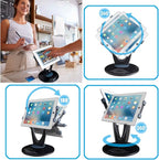 Large Tablet POS Stand, Rotating Commercial Tablet Stand, Swivel Base for Retail Kiosk Register Office Showcase Cashier and Business