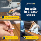 PROTECTO 2-Pack Heavy Duty Cord Protectors from Pets No Chew Solution, 7ft Easy to Use Dog & Cat Cord Protector, Clear & Odorless Critter Cord Covers for Pets, Power Audio Video Wire Protector Tubing