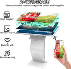 32 inch Touch Screen Kiosk, LCD Screen Self Service Kiosk, K-Style Stand Inquiry Machine, Interactive Display for Mall Navigation/Self-Ordering/Advertising/Retail Store