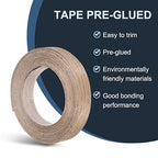 PATIKIL Walnut Edge Banding, 3/4 Inch x 25 ft Wood Veneer Tape Pre-glued Flexible Plywood Edge Banding with Hot Melt Adhesive for Furniture Restoration