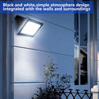 UFOND 5000 Lumens LED Flood Light with Plug,50W Waterproof Outdoor Floodlight,Adjustable Lighting Angle Security Lights,Wall Light for Garage Yard Garden Porch(2 Pack)