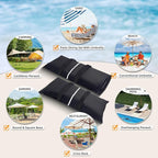 Umbrella Base Weight Sand Bags, 2 x 50 LBS Fillable Sand Bag for Umbrella Base, Cantilever Patio Umbrella, Trampoline, Outdoor Garden Backyard Furniture (Without Filler)