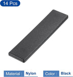 uxcell 14Pcs Extruded End Cap Nylon, 80x20mm T-Slot Aluminum Profile 2080 European Standard End Cap Extrusion Plug for Trolley, Fish Tank Rack, Storage Rack, Black