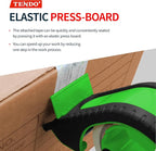 Heavy Duty Shipping Tape Dispenser: TENDO° Premium Line – Reusable, Replaceable, Eco-Friendly 2’’ Master Piece Dispenser for Pros with Patented 10° Sloped Chromium Blades - P-2200 (4th Gen.)_Green