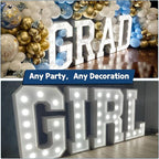 Marquee Letters 3 Feet Tall Large Light Up Letters Decorations Wedding Engagement Proposal White Party Decorations Marry Me Sign Big Cardboard Backdrop E