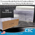 Clip Strip Corp. Price/Data Channel Label Holder Chips, Clear Plastic Tags, 2.25" L x 1.25" H, 7.5 Mil Thick, Gondola Shelf Edge, Reusable, Made for Point of Purchase Shelf Molding (1000)