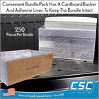 Clip Strip Corp. Price/Data Channel Label Holder Chips, Clear Plastic Tags, 3" L x 1.25" H, 7.5 Mil Thick, Gondola Shelf Edge, Reusable, Made for Point of Purchase Shelf Molding (1000)