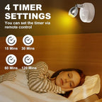 Hortsun 6 Pcs Mini Battery Operated Spotlights with 3 Remote Indoor Plant Wireless LED Spot Lights Rotatable Dimmable Accent Picture Lights for Wall Artwork Painting Display(White)