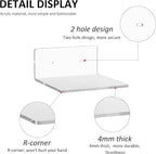 6 Inches Acrylic Small Wall Shelves 2 Pack, Floating Shelf for Wall Mounting, Acrylic Display Ledges for Funko Pop Figures, Home Décor, Living Room, Gaming Room, Plants(6 inch, Clear)
