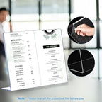 12 Pack L Shape Slanted Back 11x8.5 Plastic Sign Holders with Anti-Slip Pads, Business & Store Acrylic Tabletop Display Stand for Flyers, Menus, Documents, Price, Promotions, Wedding, Party Decoration