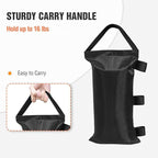 COOS BAY Heavy Duty Weight Bags for Outdoor Pop Up Canopy, Sand Bag Anchor Kit for Instant Shelter, 4-Pack, Black (Sand Not Included)