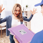 Fuxury Poly Mailers 12x15.5 Inch 500 Pcs, Bulk Shipping Bags for Clothing, Strong Adhesive Shipping Envelopes for Small Business Suppliers,Waterproof Mailers Poly Bags Mailing Envelopes Light Purple
