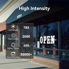41"x15" Open Sign, Extra Bright Jumbo Led Open Signs for Business with High Visibility and Longlife Working Business Sign for Stores Bar Hotel Retail Shops Window Salon Office