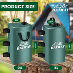 Canopy Weights,176 LBS Water Bag Set of 4 Leg Weights for Pop Up Canopy,Gazebo,Canopies,Tent-4 * 20L-Green