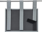 Hanging Bedside Caddy, Bedside Storage Organizer for Magazine, Phone, Remote control (Classic 4 Pockets-Grey)