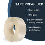 PATIKIL Birch Edge Banding, 2 Inch x 25 ft Wood Veneer Tape Pre-glued Flexible Plywood Edge Banding with Hot Melt Adhesive for Furniture Restoration
