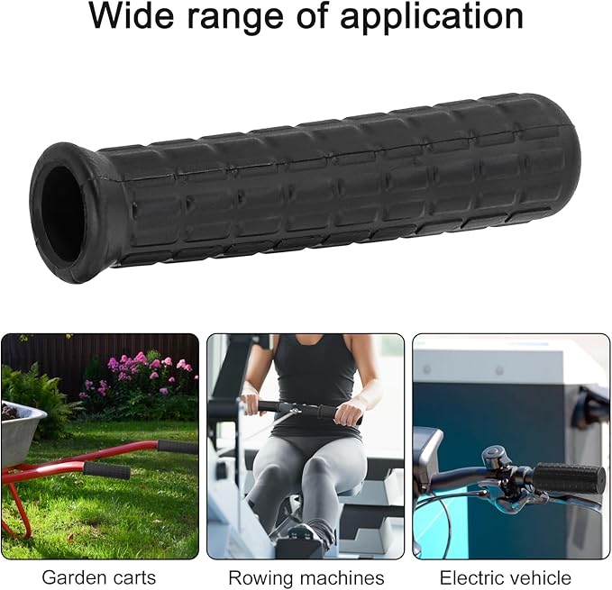 Wheelbarrow Antiskid Handle Cover, Rubber Handle Grips For Truck/Garden Cart/Barrow/Bike, Non Slip/Shock Absorption Round Tube Sleeves, Wheelbarrow Accessories(114 x 18mm)
