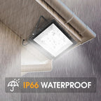 2 Pack 300W LED Flood Light Outdoor,2000W Equivalent 43500LM 5000K Daylight White Super Bright FloodLight with Plug,IP66 Waterproof Commercial Lighting for Sports Fields,Counts,Arena,Stadium