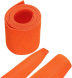 MECCANIXITY Braided Cable Sleeves Heat Shrinkable Fabric Sleeving, 1 3/8" 3ft Orange 2:1 Ratio Heat Shrinkable Cord Protector for Harness Cable, Network Cable Protection, Cable Management