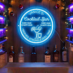 Custom Bar Neon Sign, Handmade Persoanlized 3D Bar Led Light Sign for Wall Decor, Light up Sign for Man Cave Club Pub Shop Cafe Party Backard Patio, Best Gift for Dad Men