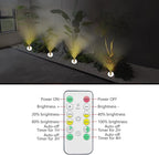 LED Spotlight Indoor, Battery Operated Spotlights with Remote, Up Lights for Plants, Dimmable Tree Spotlight, Picture Lights for Wall Art Display Dartboard Painting Artwork Accent Frames