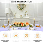 SEPARO 2Pack, 6FT Spandex Table Cover Lavender Fitted Rectangular Tablecloth Stretchable Fabric Tablecloth 6 ft Wrinkle-Free for Party Tradeshows Banquet Weddings Cocktail, 2 Pcs