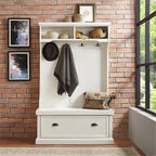 Pemberly Row Hall Tree in Distressed White