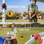 CROWN SHADES 10x10 Pop Up Canopy - Beach Tent with One Push Setup - Easy Outdoor Sun Shade for Events, Parties, Camping - Gazebo with STO-N-Go Cover Bag, Silver Coated Top, Navy Blue
