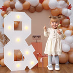 Bugame 3FT Marquee Letters, Large Light Up Letters for Birthday Wedding Backdrop, Warm Light 3 Feet Tall for Baby Shower Party Proposal Decoration Decor